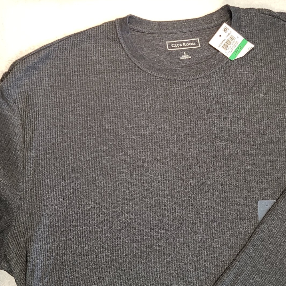 Club Rm thermal crewneck gray shirt - Picture 7 of 16